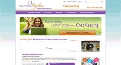 Desktop Screenshot of hollywoodpsychics.com